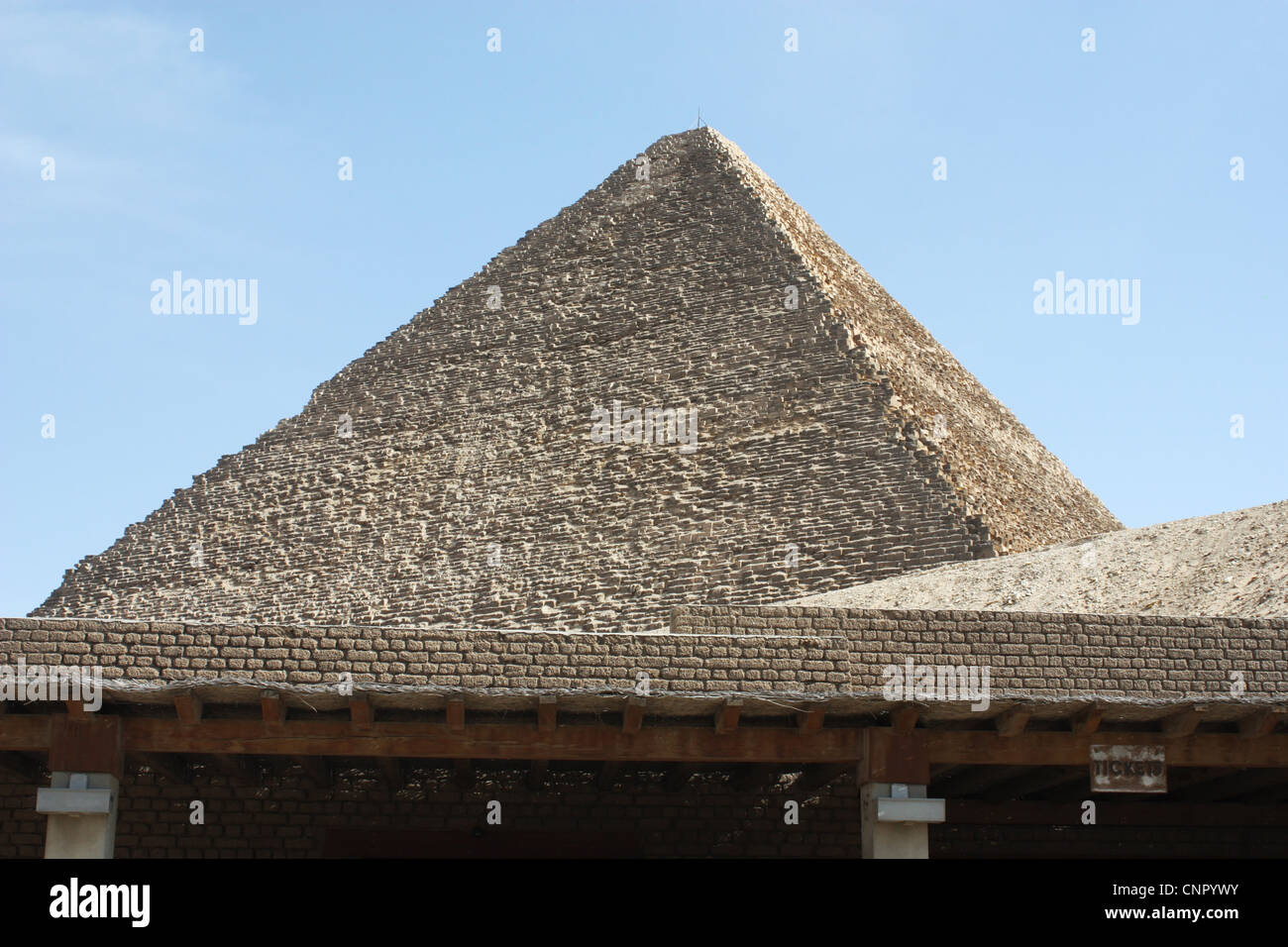 Pyramide des Cheops in Giza, die größte ägyptische Pyramide Stockfoto