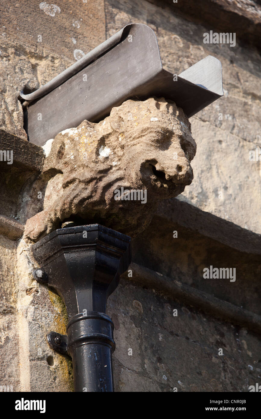 Gragoyle Regen Auslauf St Johns Kirche Devizes Stockfoto