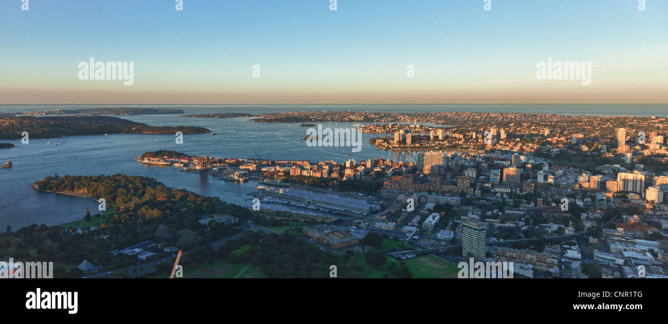 Panoramablick auf Sydney Harbour, Australien Stockfoto
