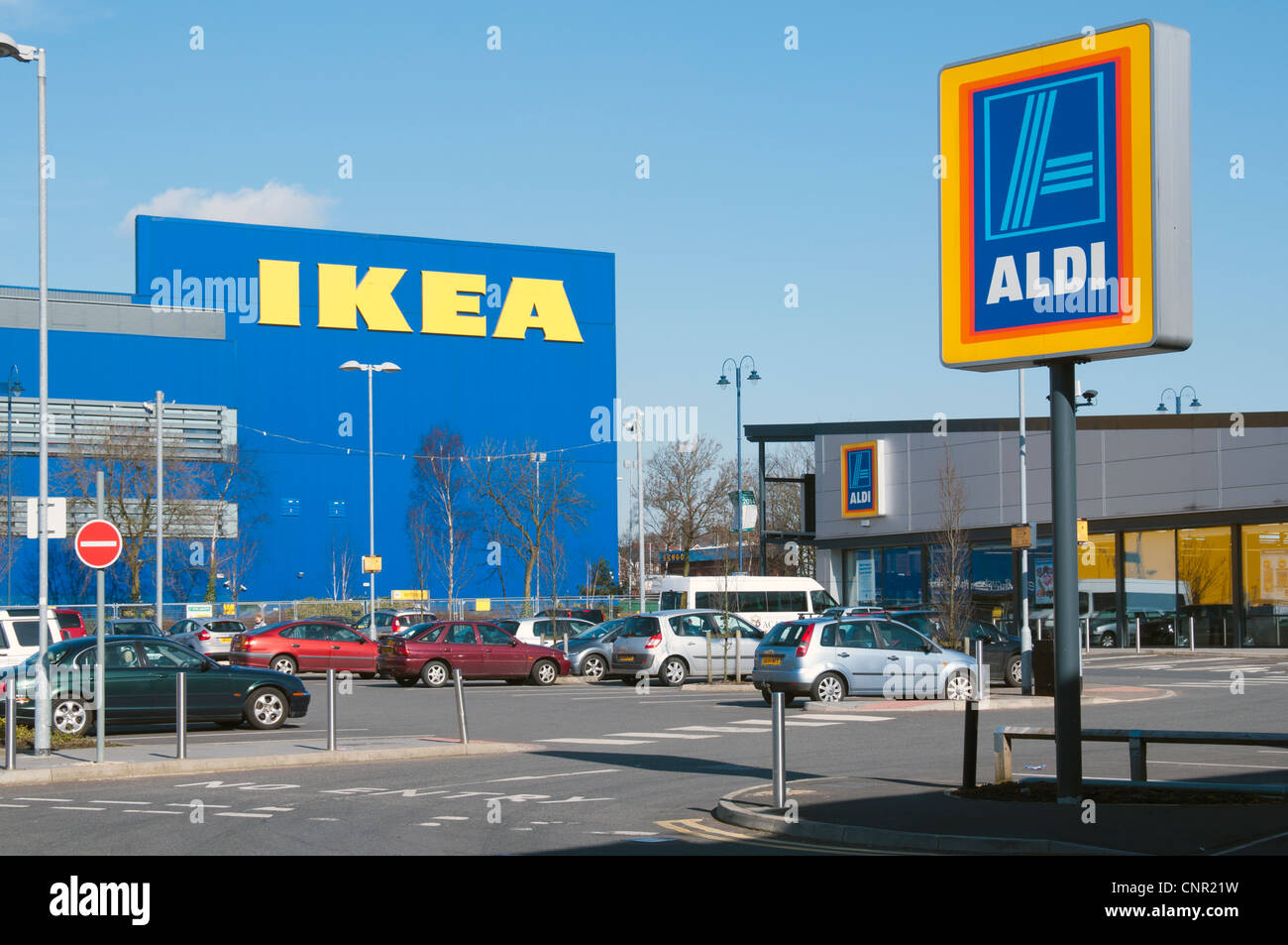 Ikea und Aldi Srores bei Ashton unter Lyne Tameside, Manchester