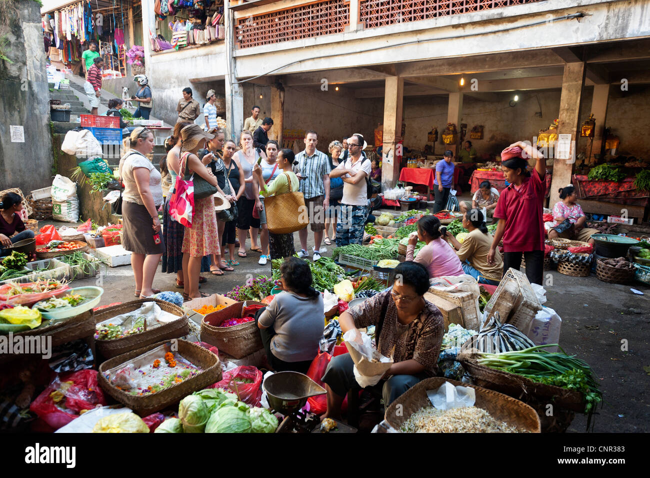 Die gesch ftige bunte Ubud Bali  Markt verkauft fast 