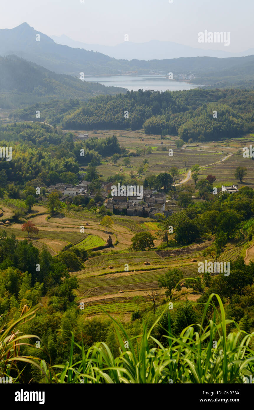 Xieli Dorf in der Nähe von Hongcun und Qishu Lake Reservoir in Anhui Provinz Peoples Republic Of China Stockfoto