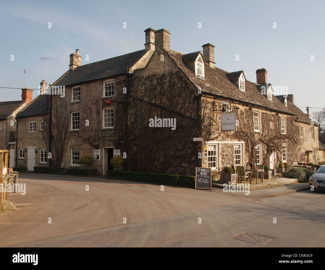 Das neue Gasthaus, Coln St Aldwyns Stockfoto