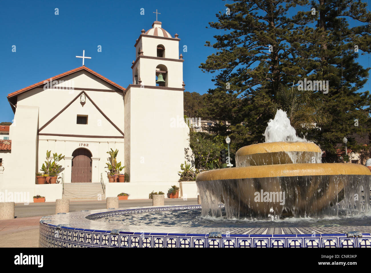 Mission San Buenaventura, Ventura, California Stockfoto