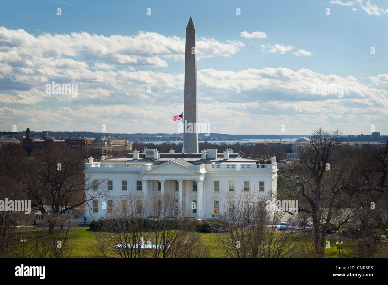 DAS WEIßE HAUS WASHINGTON DC Stockfoto