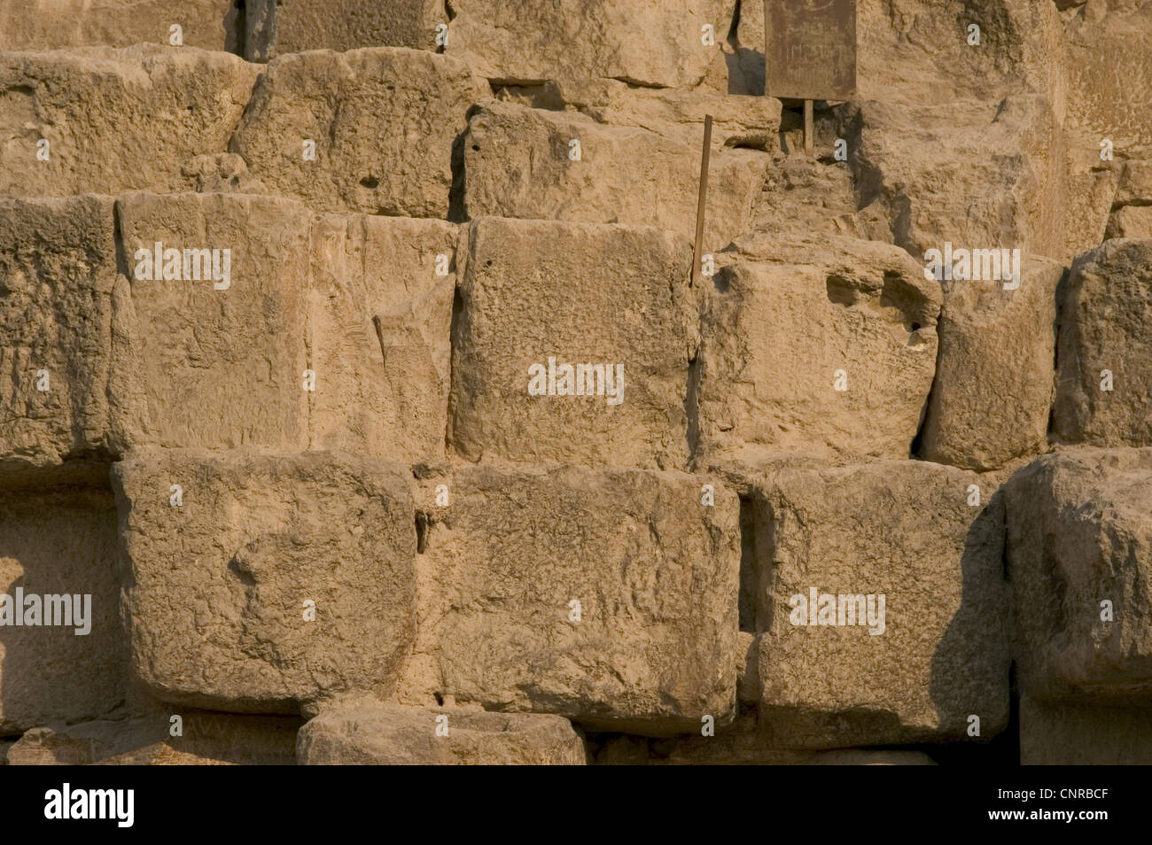 Ägypten. Die große Pyramide von Giza, die Pyramide von Khufu oder Cheops genannt. 4. Dynastie. 26. Jahrhundert BC. Altes Königreich. Stockfoto
