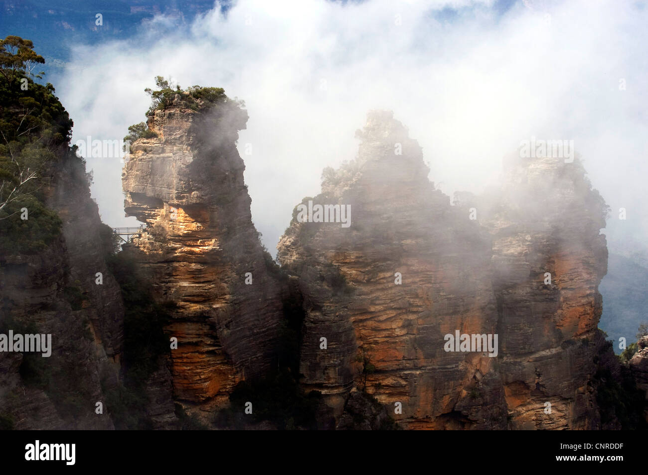 Drei Schwestern, Australien, New South Wales, Blue Mountains National Park Stockfoto