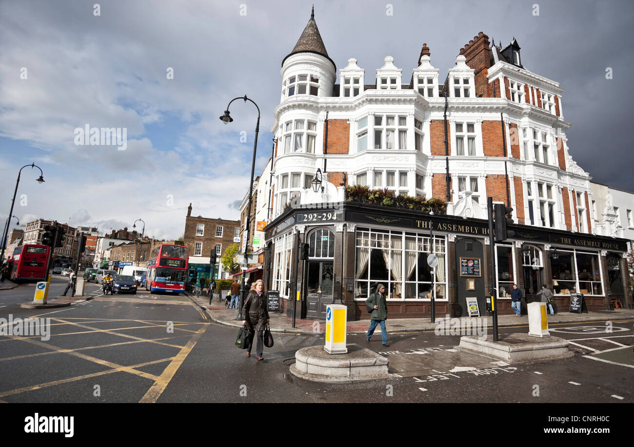 Kentish Town Straßenszene, NW5, Camden, London, England, UK Stockfoto