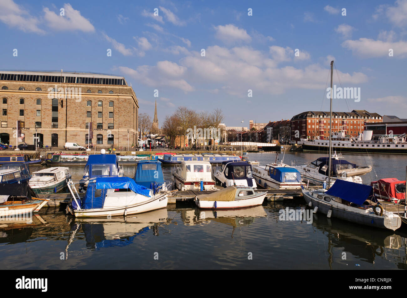 Floating Harbour in Bristol, Großbritannien Stockfotografie Alamy