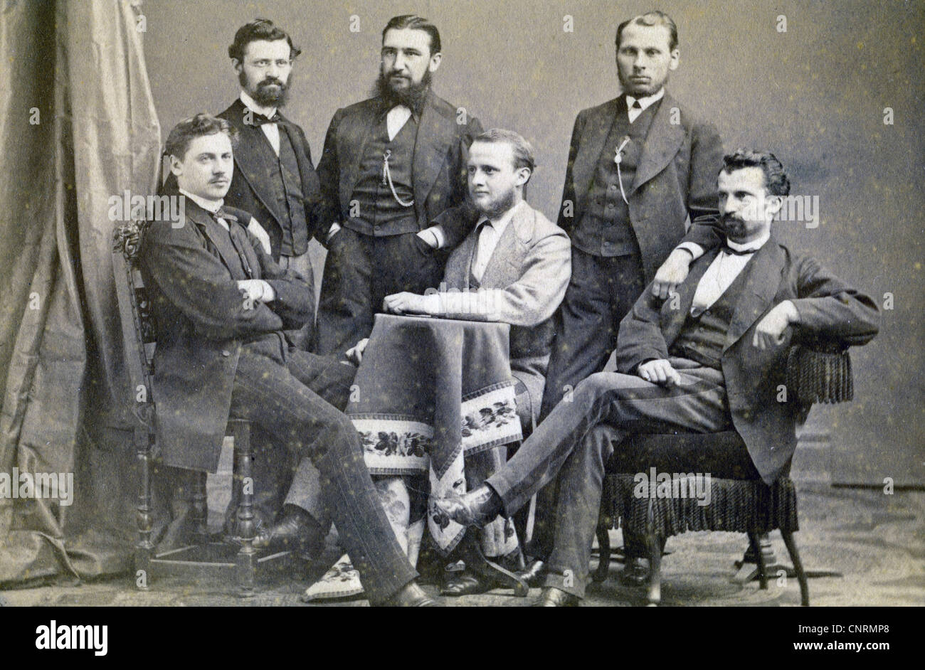 Menschen, Männer, Gruppe ein Bild, aus dem späten 19. Jahrhundert