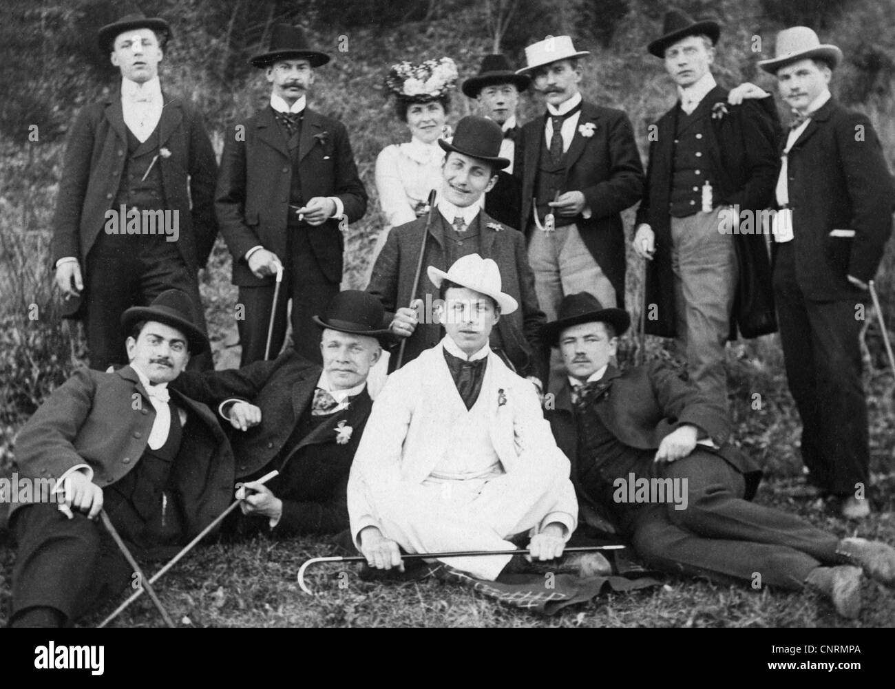 Menschen, Männer, Gruppenbild, Postkarte, 1929 abgestempelt, Additional