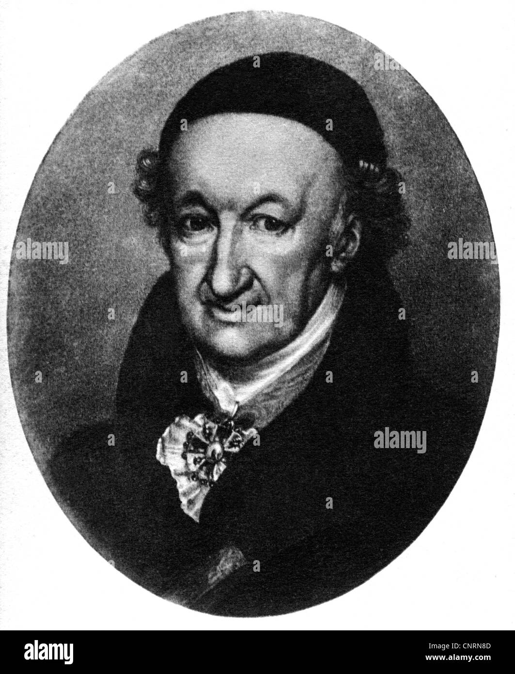 Wieland, Christoph Martin, 5.9.1733 - 20.1.1813, deutscher Autor/Schriftsteller, Dichter, Porträt, Zeichnung von Johann Friedrich Lortzing, ca. 1805, Stockfoto