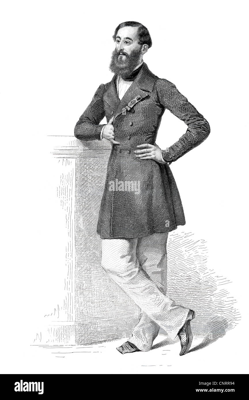Bild des französischen Politikers Jean-Baptiste Elie, Adrien Roger de Dampierre, 1813-1896, Mitglied der französischen nationalen Assembl Stockfoto