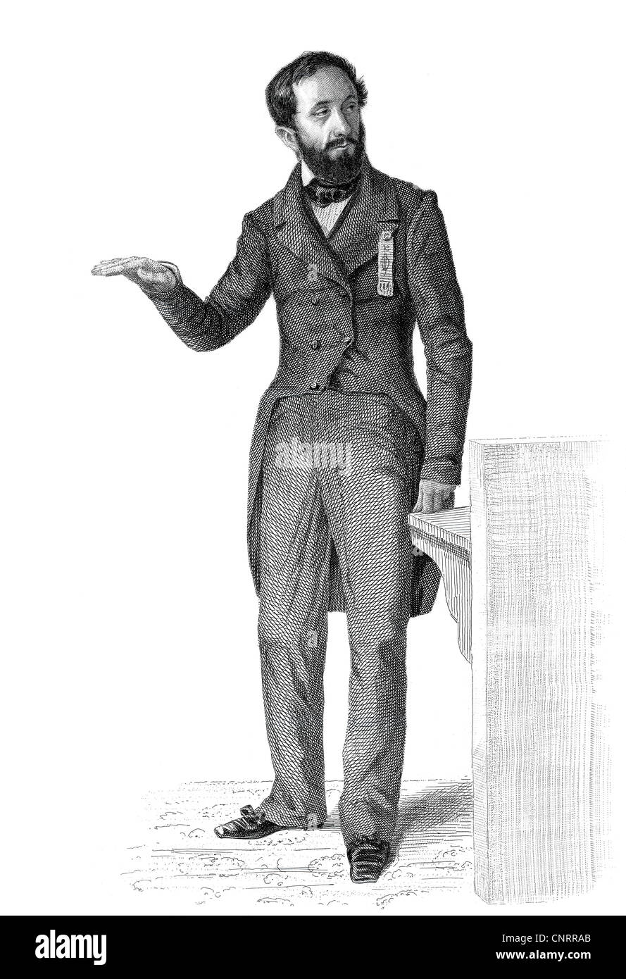 Bild des französischen Politikers Marie Anna Joseph Degousee, 1795-1862, Mitglied der französischen Nationalversammlung, Frankreich, 1848 Stockfoto
