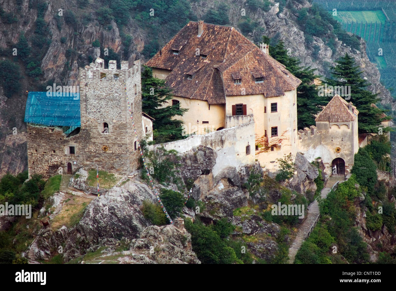 Castel Juvale, Italien, Trentino-Suedtirol, Kastelbell Stockfoto