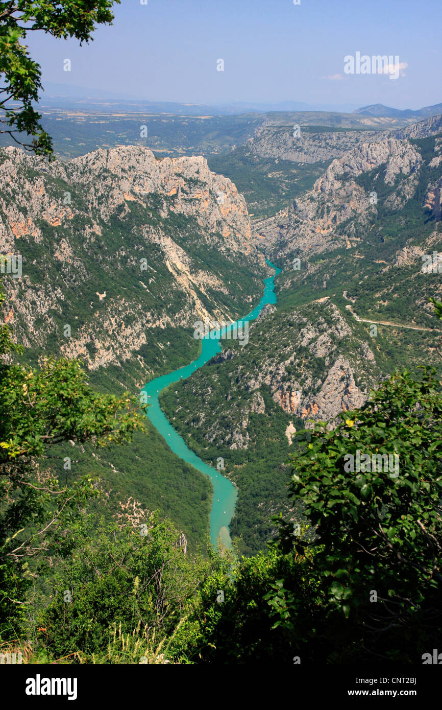 Verdon-Schlucht, Corniche Sublime, Frankreich Stockfoto