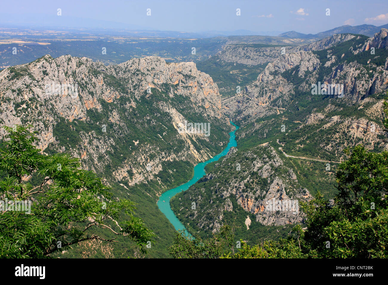 Verdon-Schlucht, Corniche Sublime, Frankreich Stockfoto
