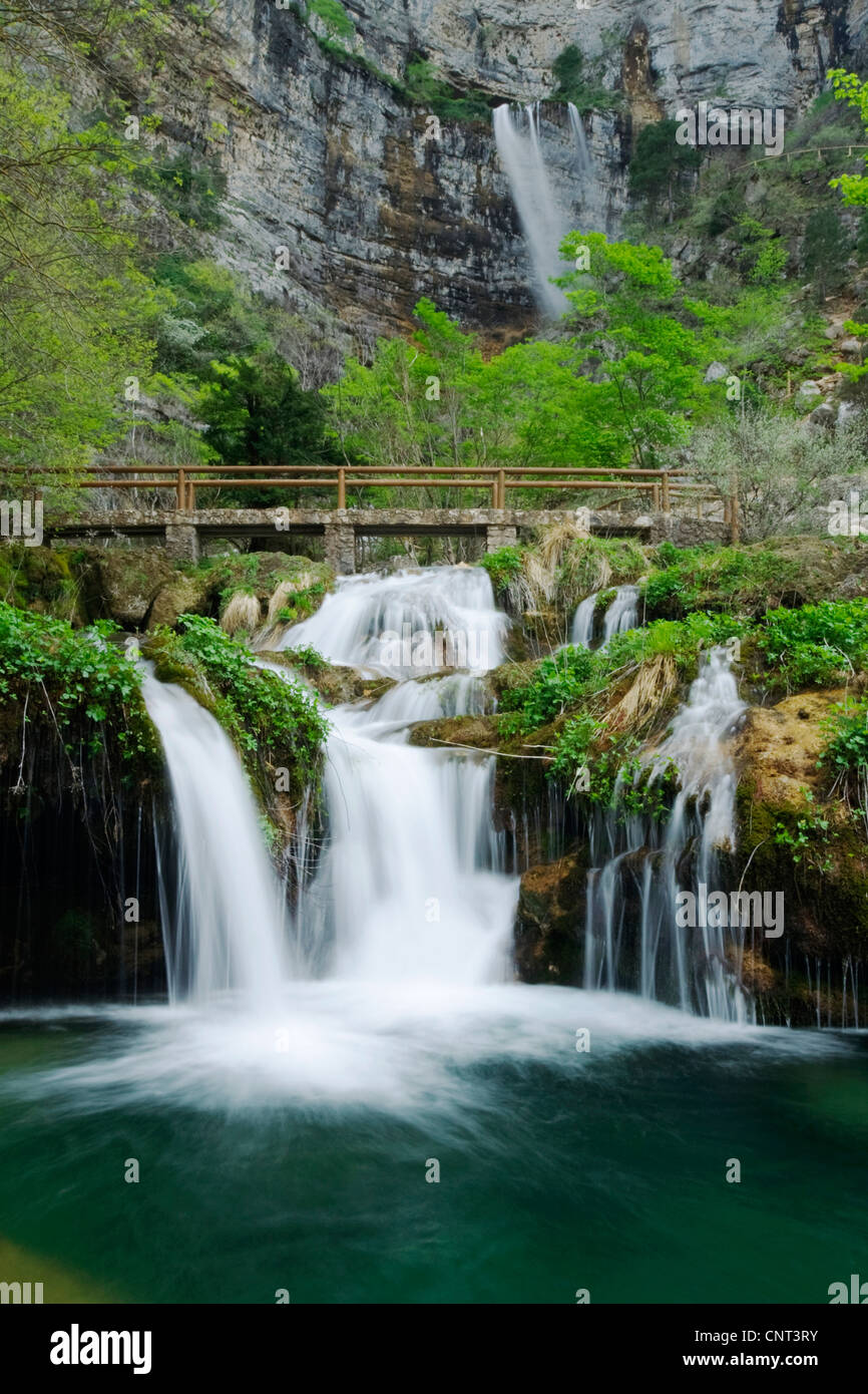 Quellen von Mundo Fluss, Spanien, Albacete, Kastilien-La mancha Stockfoto