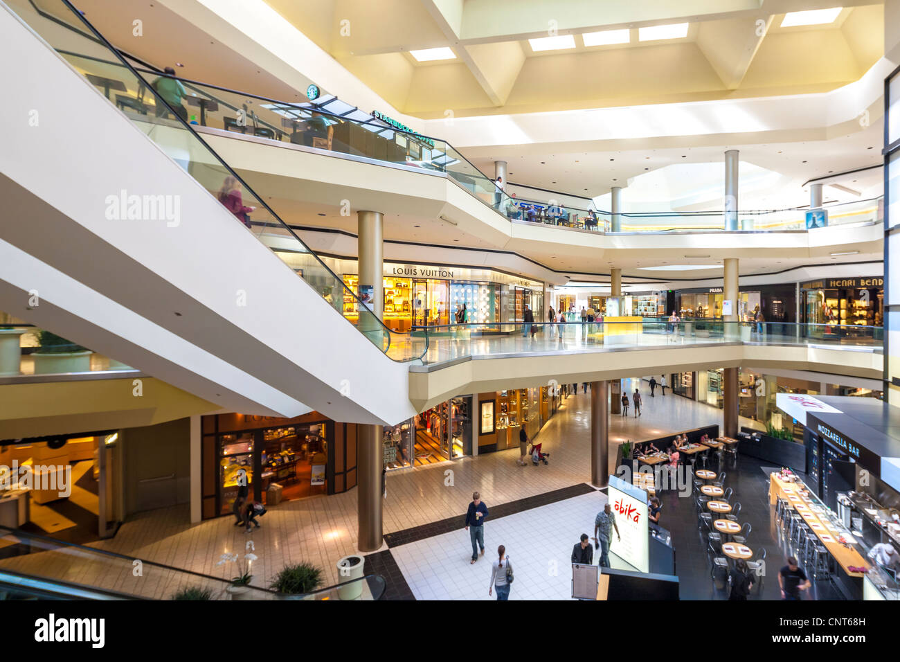 Beverly Hills Center Centre Einkaufszentrum ein Luxus-Mode-Destination zwischen Beverly Hills und Hollywood in Los Angeles CA Stockfoto