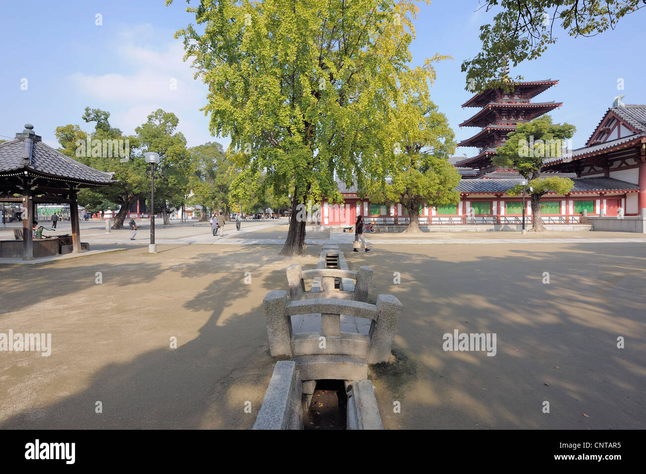 Shitenno-Ji-Tempel, Osaka, Japan Stockfoto