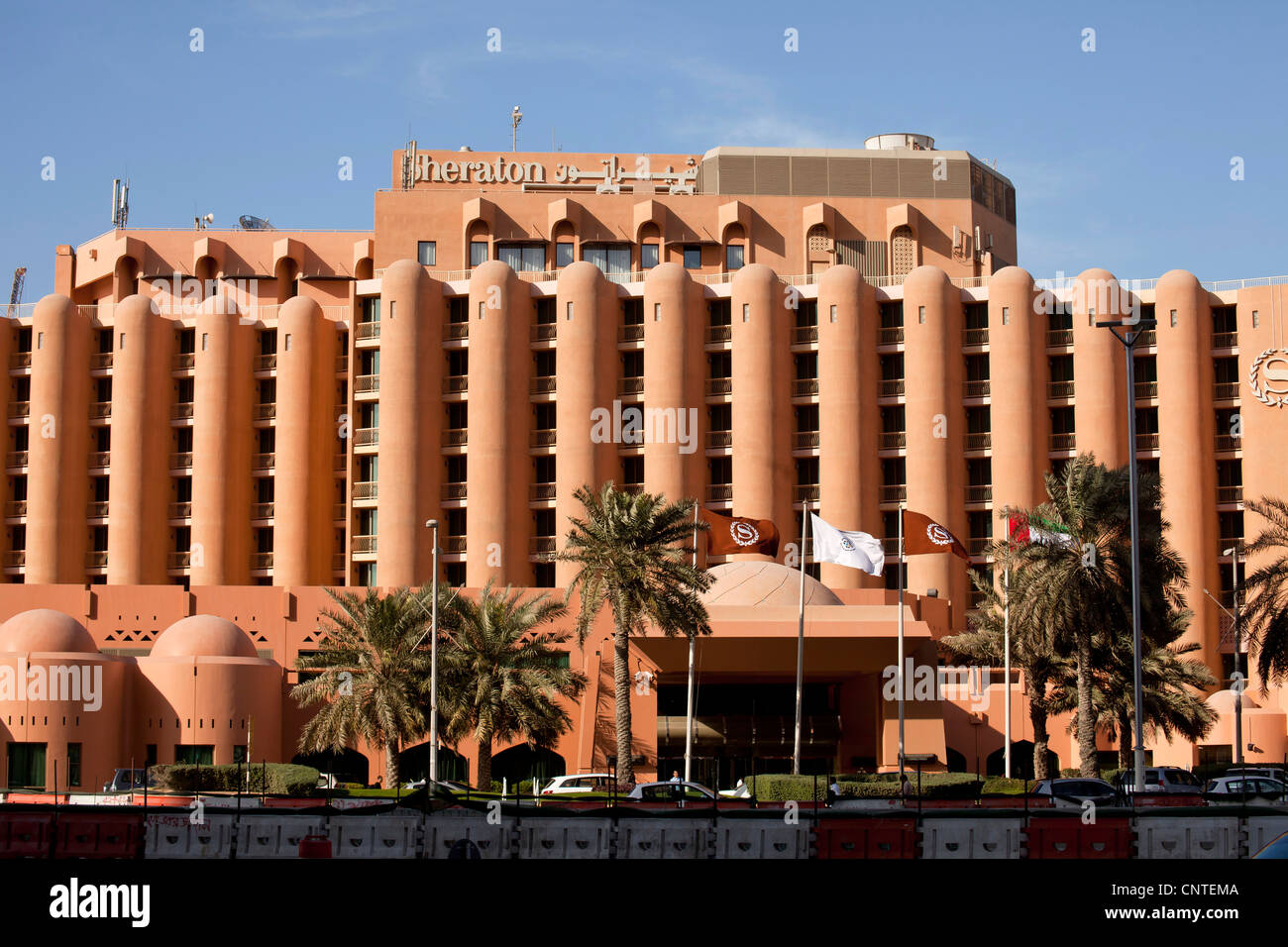 Sheraton Hotel, Abu Dhabi, der Hauptstadt der Vereinigten Arabischen Emirate VAE, Asien Stockfoto
