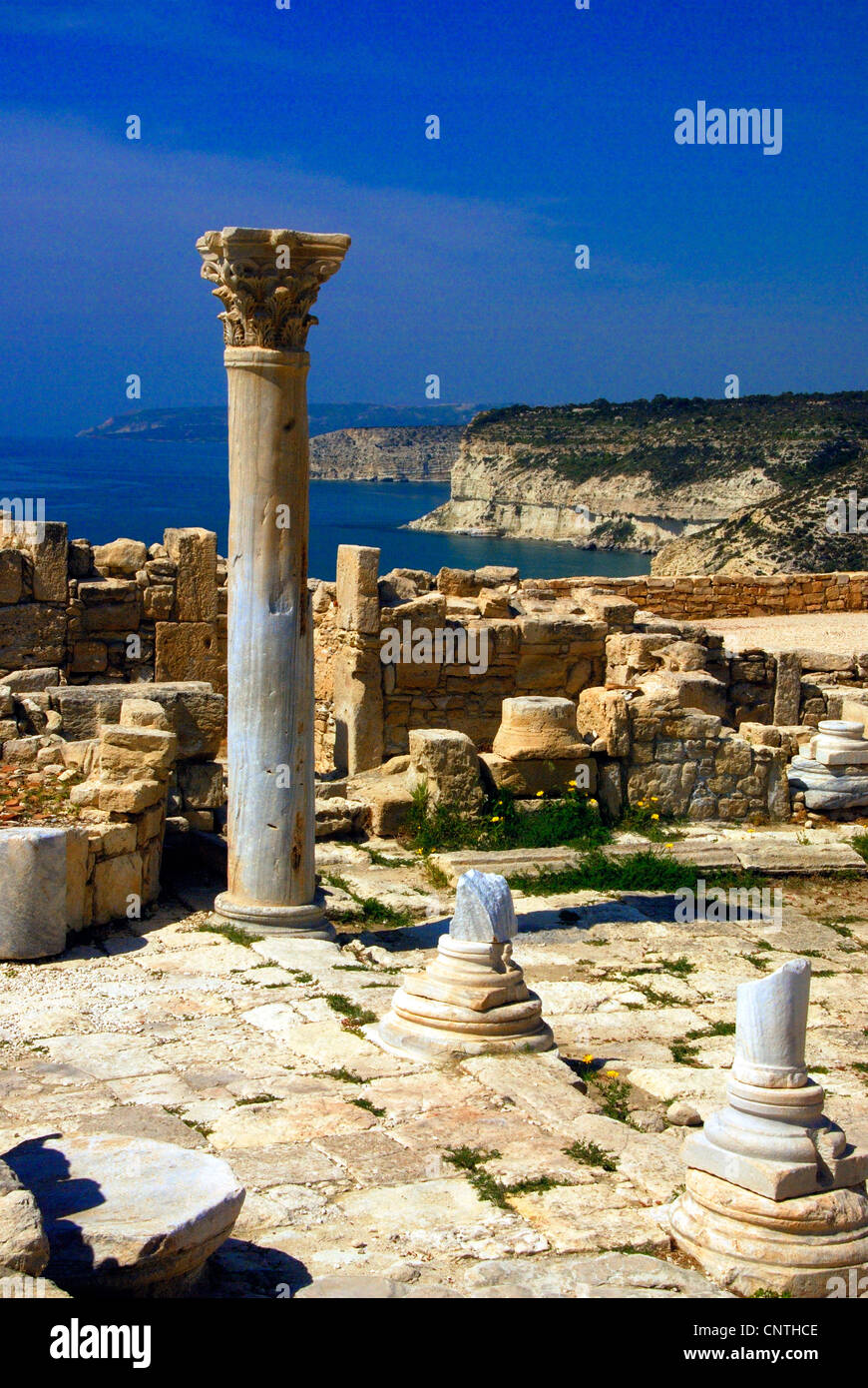 Die archäologische Stätte von Kourion, in der Nähe von Limassol, Zypern. Stockfoto