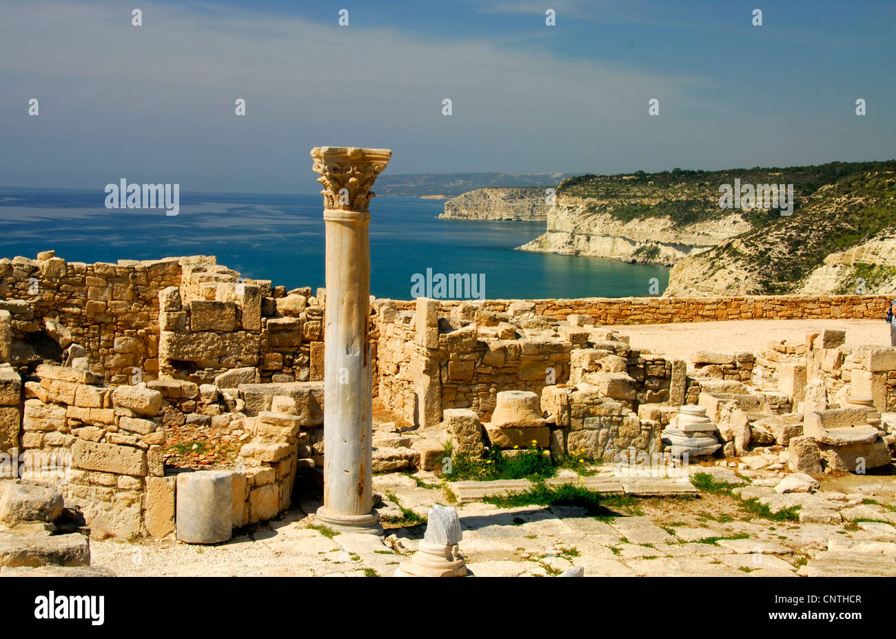 Die archäologische Stätte von Kourion, Zypern. Stockfoto
