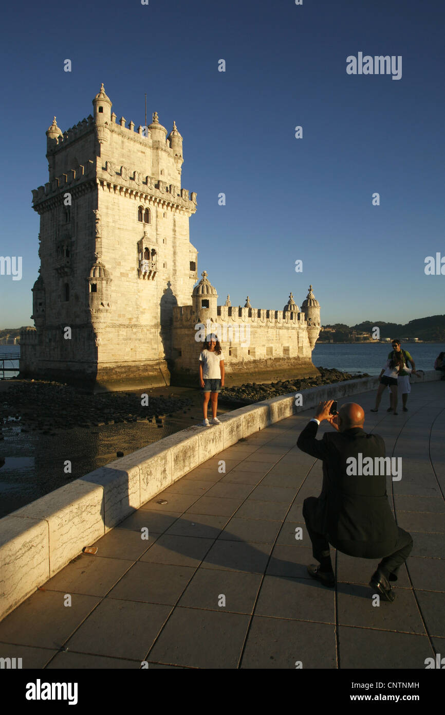 Belém Turm, Torre de Belém, Lissabon, Portugal Stockfoto