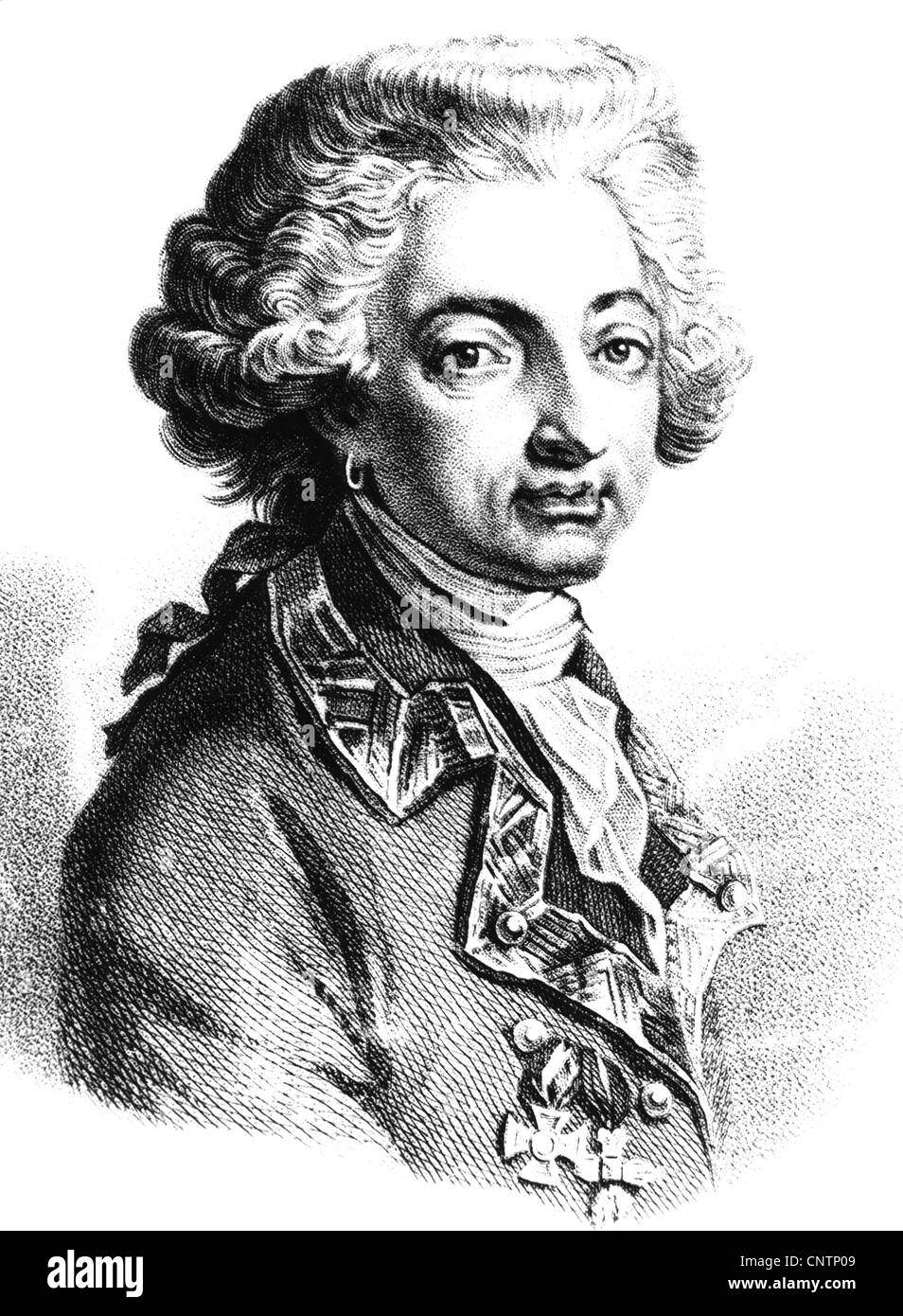 Ligne, Eugene Lamoral, 8 Prinz von, 28.1.1804 - 20.5.1880, belgischer Politiker, Präsident des belgischen Senats 1852 - 1879. Portrait, Kupferstich von Couche, Jahrhundert, Artist's Urheberrecht nicht geklärt zu werden. Stockfoto