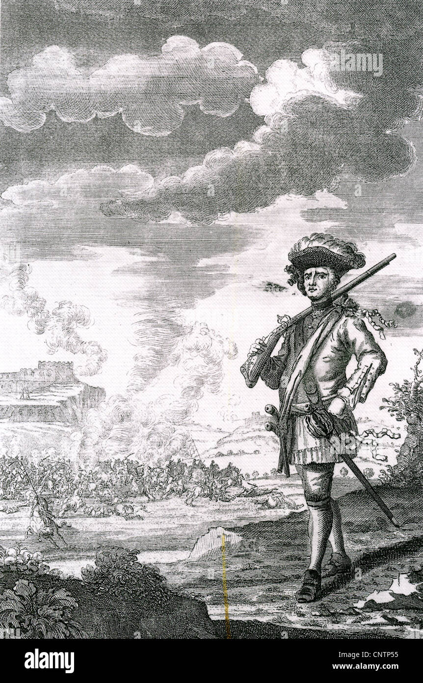 HENRY MORGAN (c1635-1688) Admiral der Royal Navy und Piraten hier bei der Plünderung von Panama-Stadt im Jahre 1671. Stockfoto