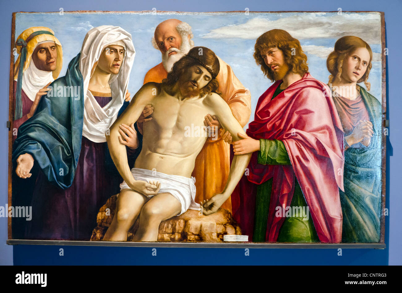 La Pieta "von Gianbattista Cima da Conegliano (Conegliano 1459/1460 - Conegliano 1517/1518) - Dell Accademia Belle Arti - Sestiere Dorsoduro, Venedig - Italien Stockfoto