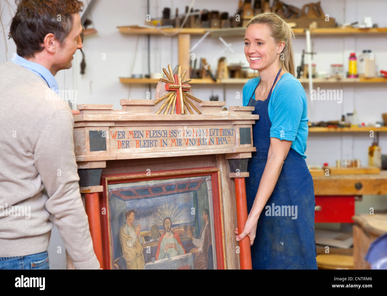 Tischler antike Kunst Stück Stockfoto