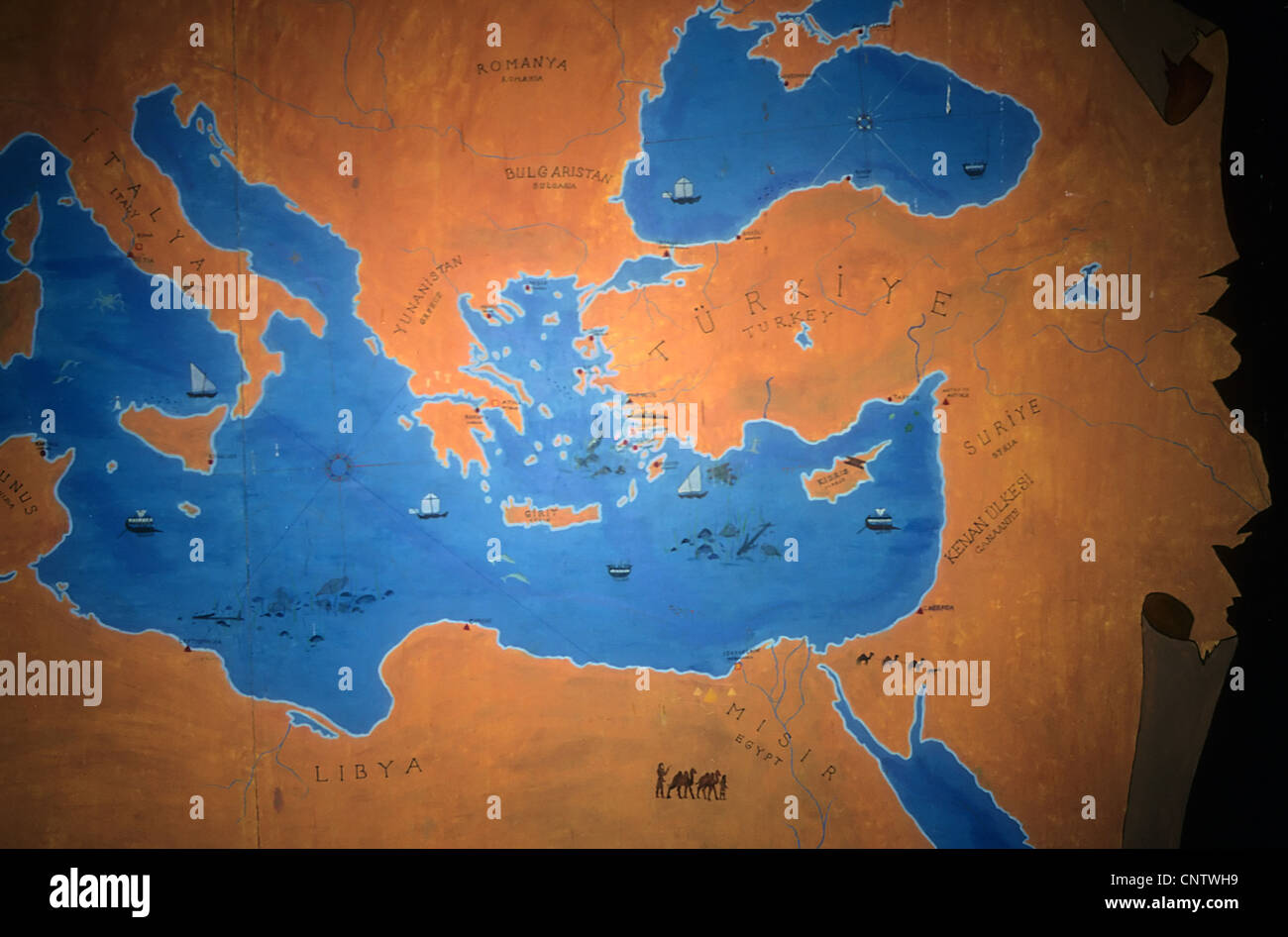 Fabelhafte Ostliches Mittelmeer Karte Fotos