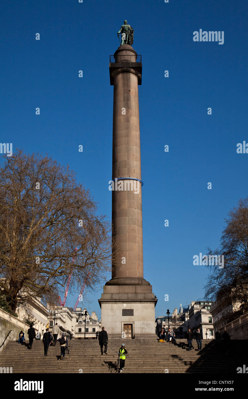 Der Herzog von York Spalte, die Mall, London, England Stockfoto