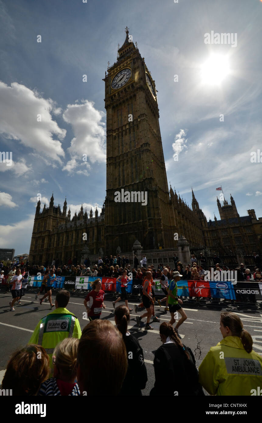 London, UK, 22.04.2012 - Virgin London Marathon 2012 Stockfoto