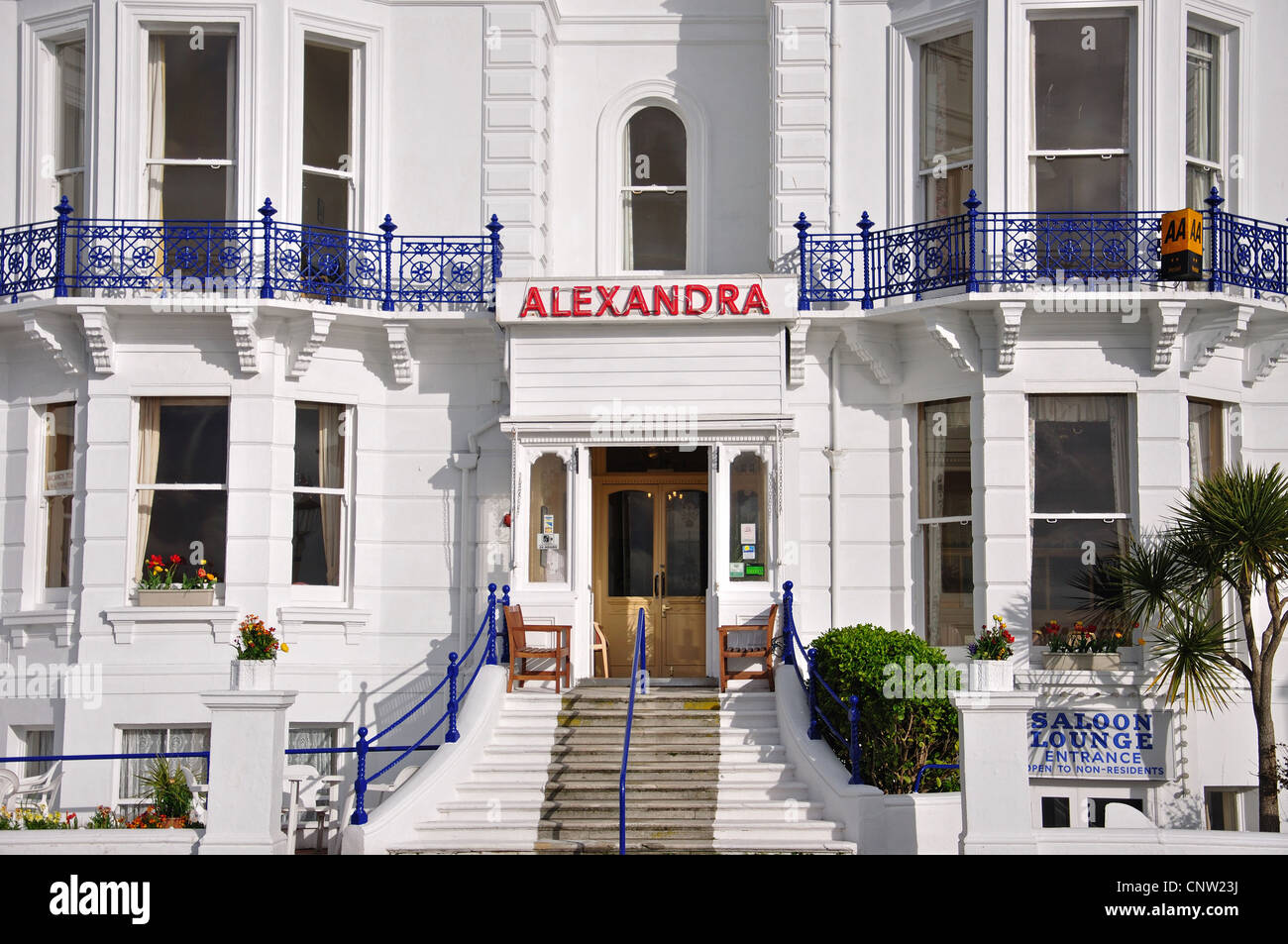 Alexandra Hotel, König Edwards Parade, Eastbourne, East Sussex, England, Vereinigtes Königreich Stockfoto