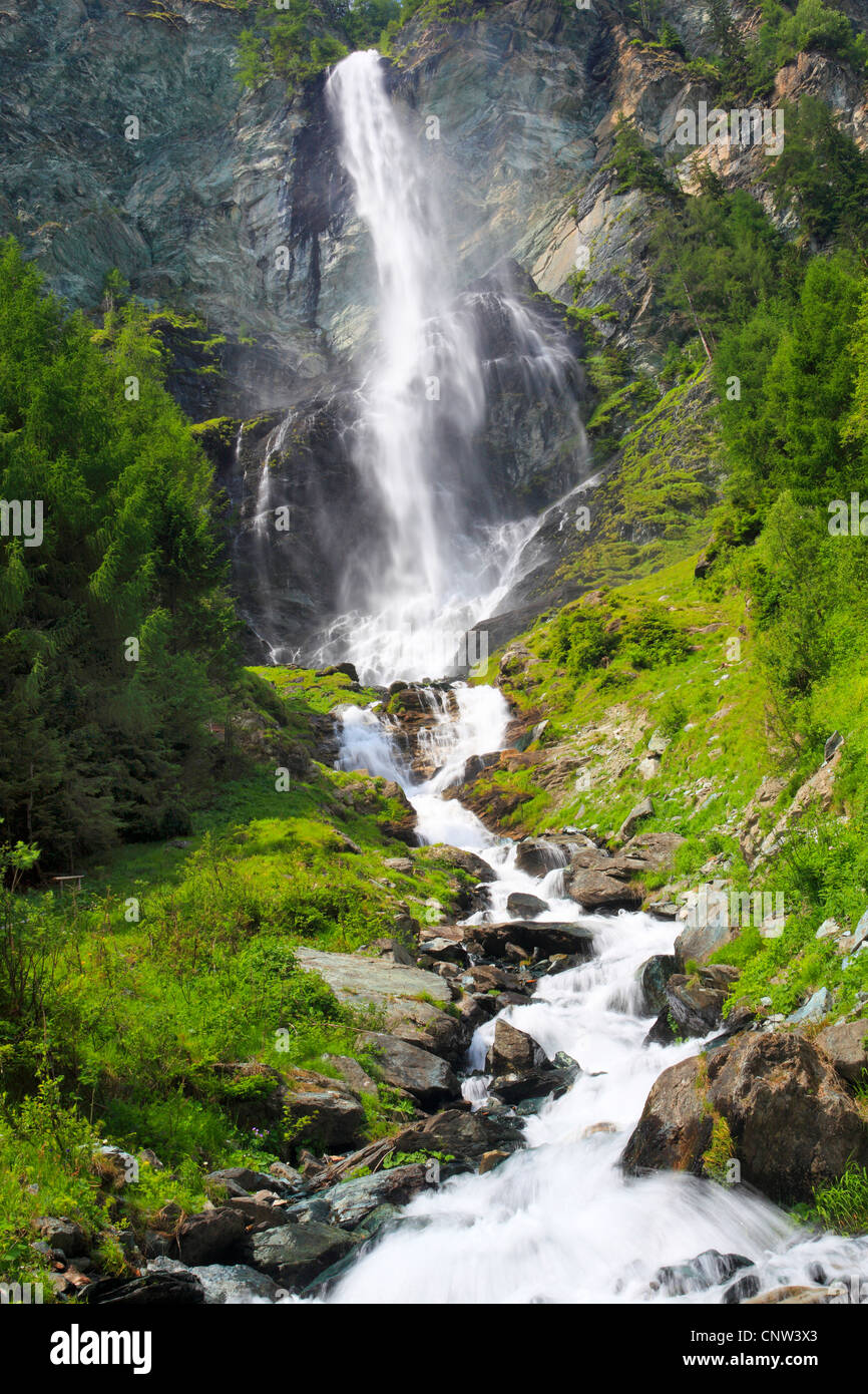 Wasserfall "Jungfernsprung" (130 m), Österreich, Kärnten, Heiligenblut Stockfoto