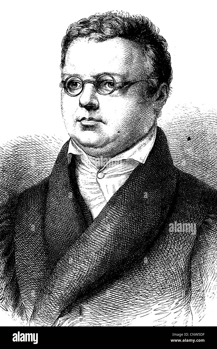 Friedrich Arnold Brockhaus, 1772-1823, ein deutscher Verleger, Gründer des Verlages F. A. Brockhaus und Herausgeber von th Stockfoto