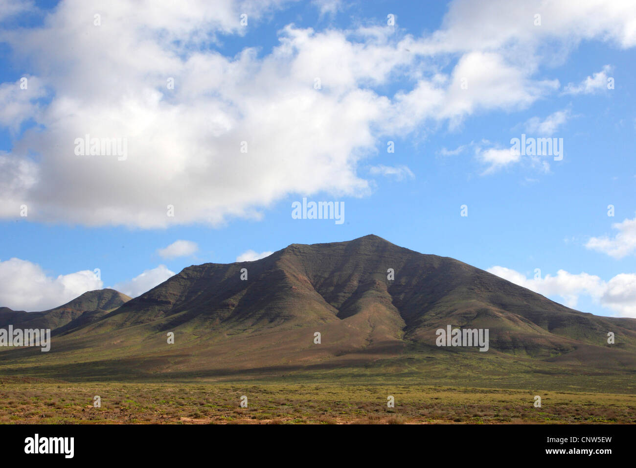 vulkanische Berglandschaft, Kanarische Inseln, Lanzarote Stockfoto