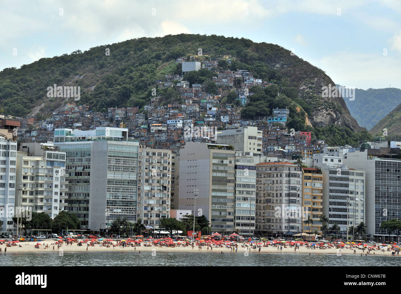 Copacabana Rio de Janeiro Brasilien Stockfoto