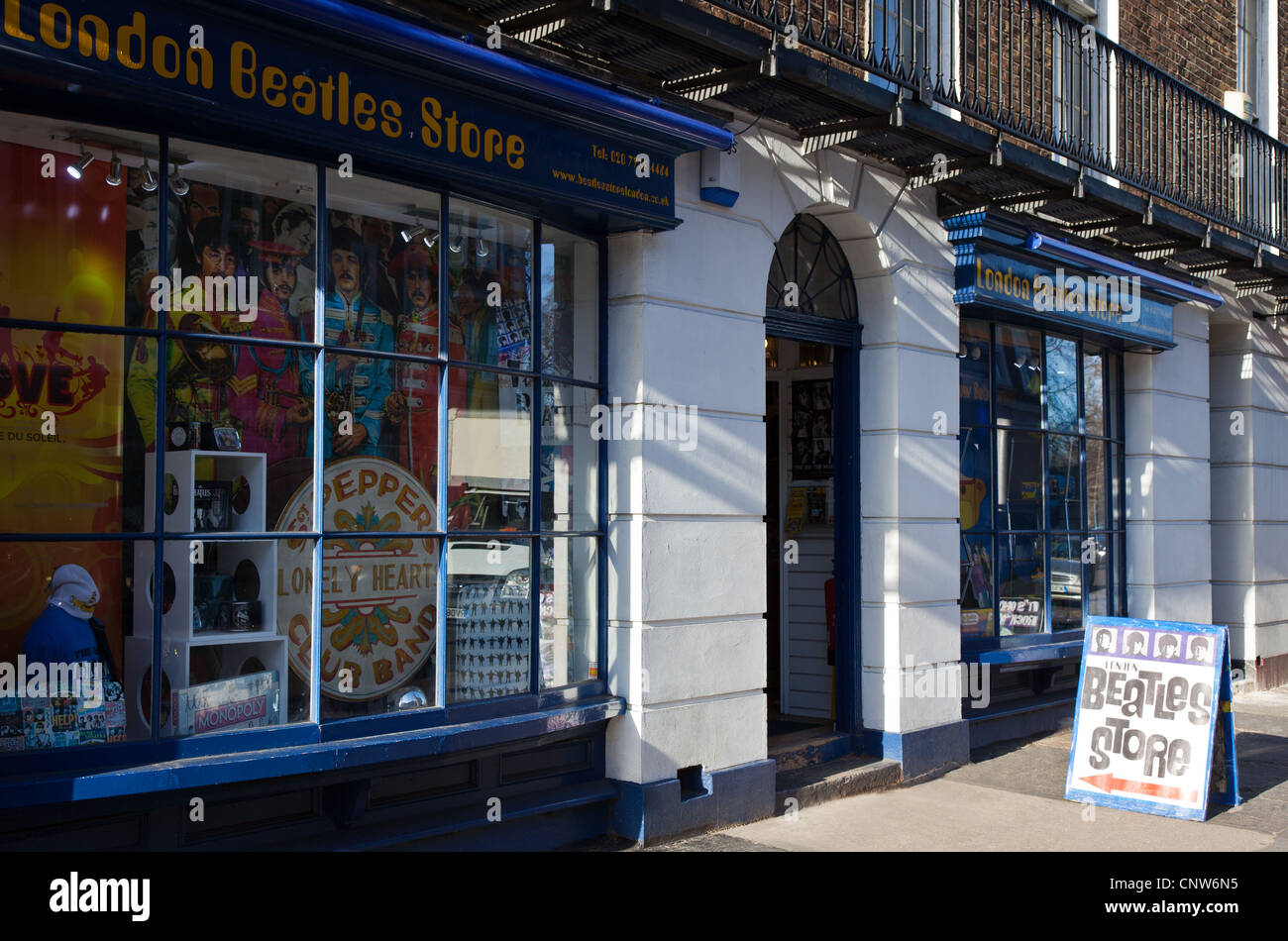 Europa-England-London, speichern die Beatles in der Baker street Stockfoto