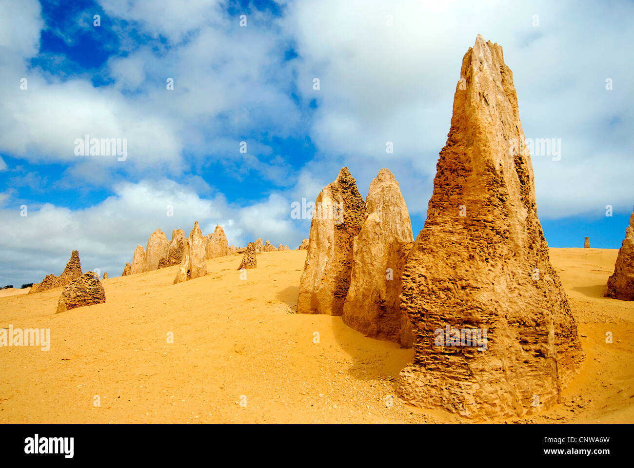 Pinnacles in Westaustralia, Australien, Western Australia, Nambung National Park Stockfoto