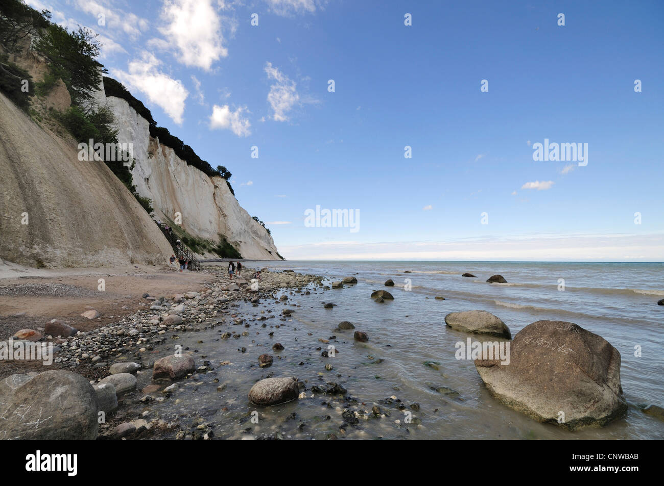 Moens Klint Kreidefelsen, Dänemark, Moen Moens Klint Stockfoto