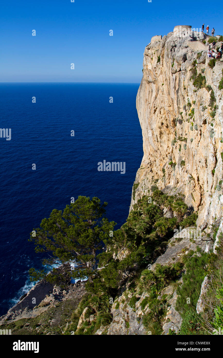 Mirador am Cap Formentor, Spanien, Balearen, Mallorca Stockfoto