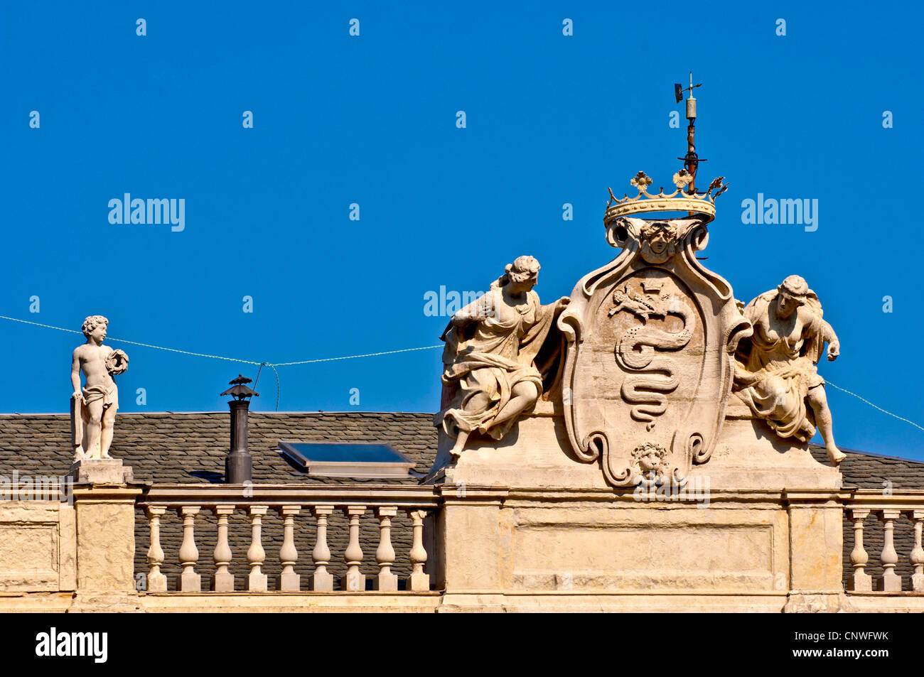 Europa Italien Lombardei Como Villa Olmo Stockfoto