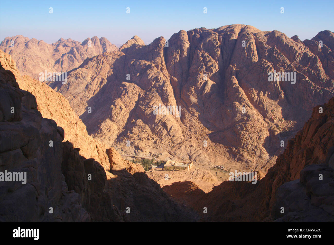Katharinenkloster am Fuße des Mount Sinai, Ägypten, Sinai Stockfoto