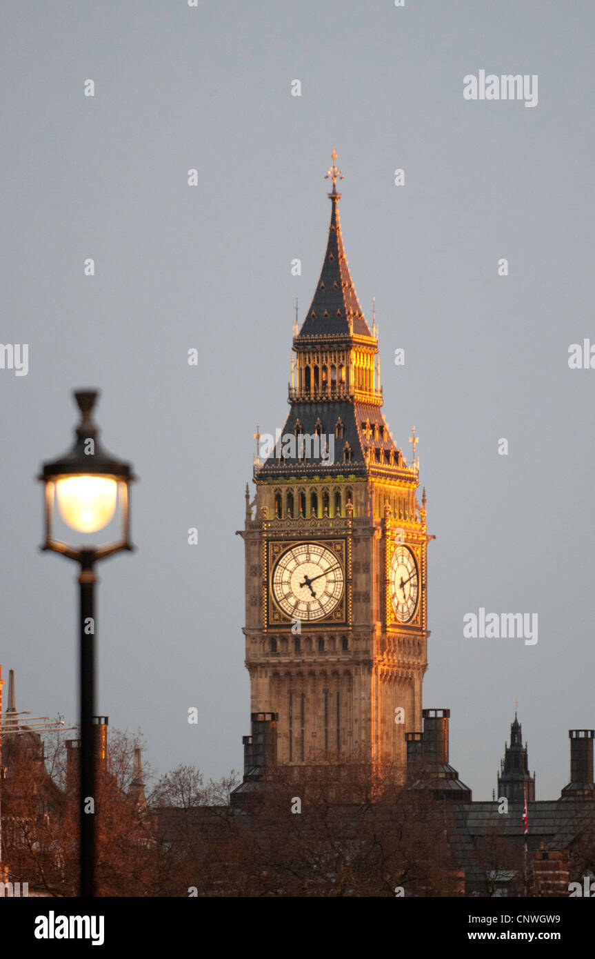 Big Ben bei Sonnenuntergang Stockfoto