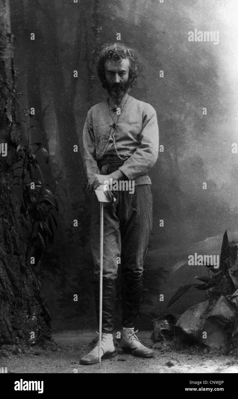 Miklouho-Maclay, Nicholay, 5.7.1846 - 2.4.1888, russischer Wissenschaftler (Ethnograph, Anthropologe), volle Länge, Ende des 19. Jahrhunderts, Stockfoto
