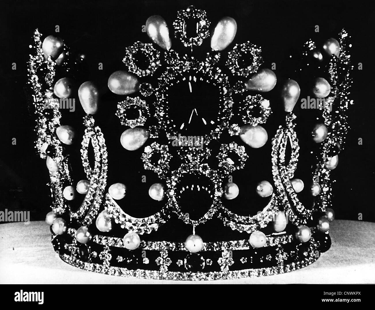 Königshäuser, Iran, Staatssymbole, Krone der Kaiserkrone Farah Diba, produziert für die Krönung am 26.10.1967, Stockfoto