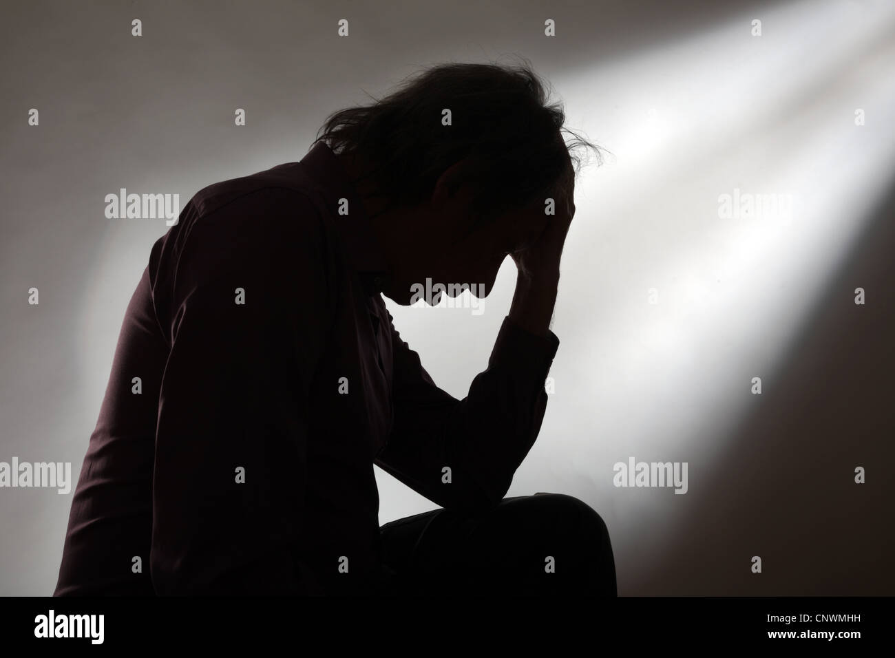 Depressive Menschen. Stockfoto